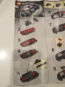 Lego 8132 Racers Night Driver 100% Pieces w/Manual (Some Tears) No Stickers/Box