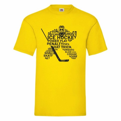 Ice Hockey Typography T Shirt Small-2XL - Picture 6 of 28