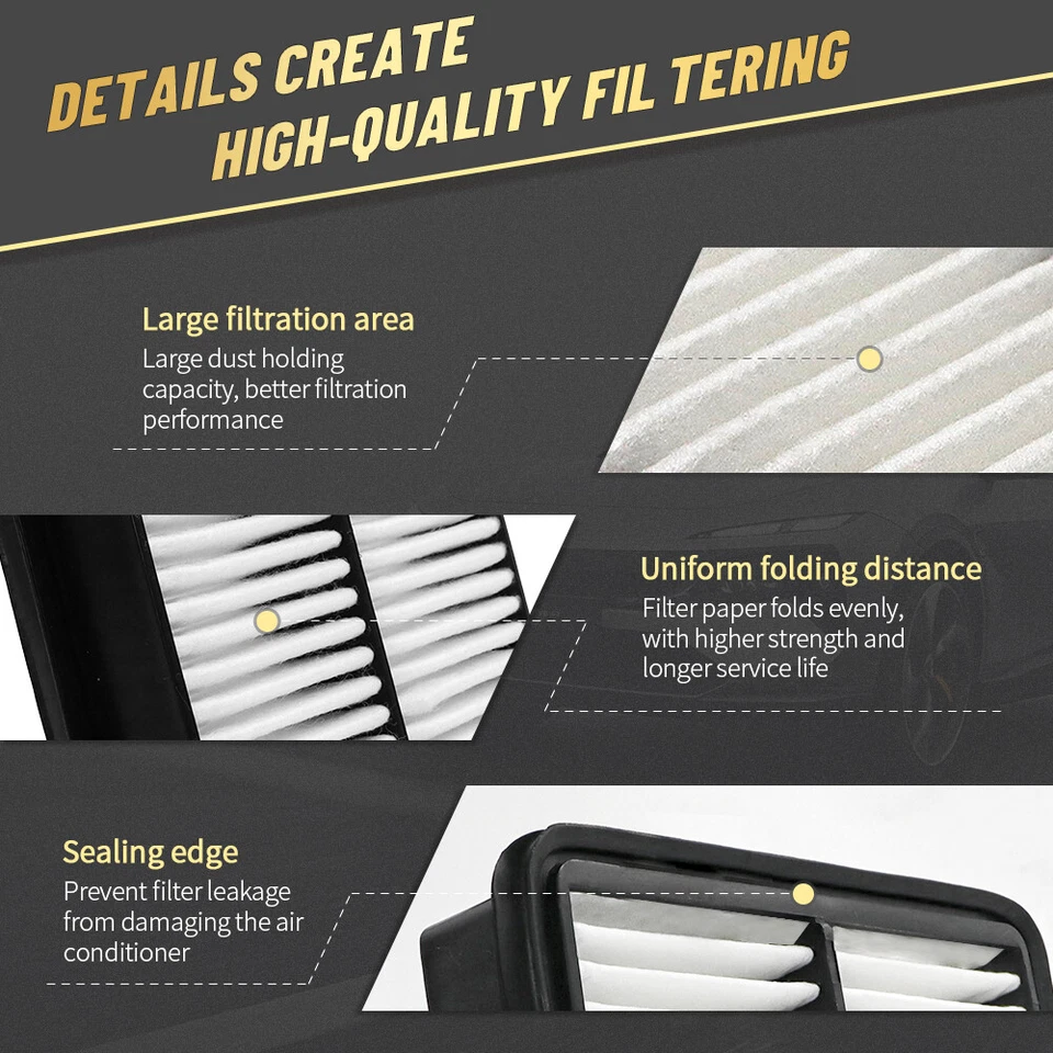 3x Cabin Air Filter for Mercedes-Benz ML250 ML350 E350 GLE350 GL450 GLE400 - Image 3 of 4