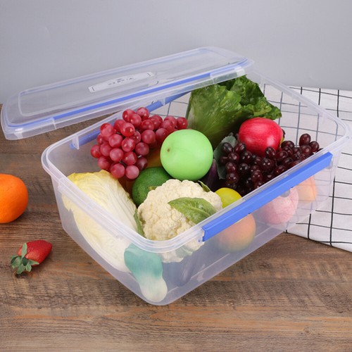 Crisper Microwave Refrigerator Box Fridge Produce Saver Clamshell Containers