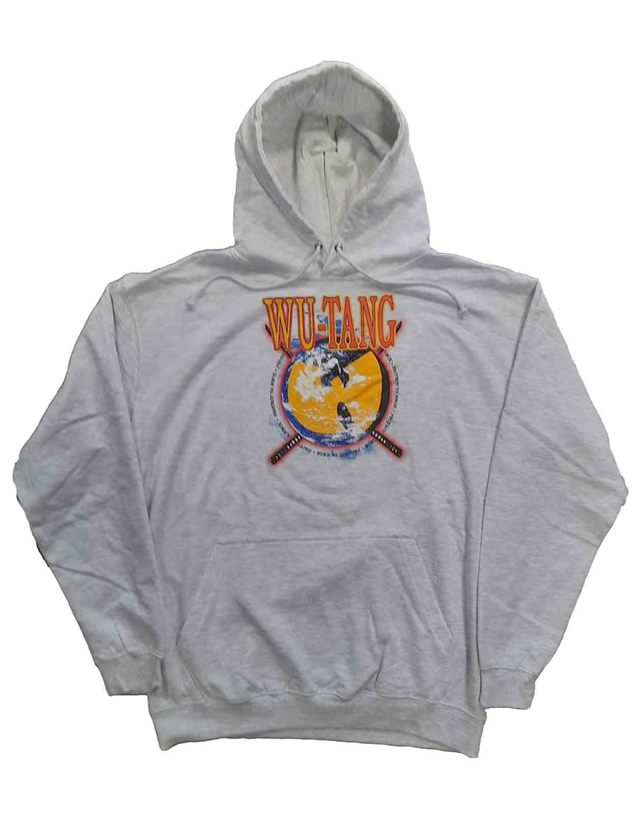 Wu-Tang Clan Hoodie Protect Ya Neck Band Logo new Official Mens Grey Pullover