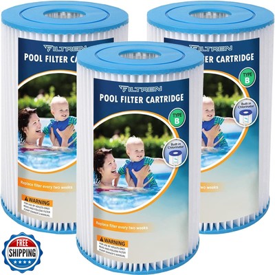 FILTREN Type B Pool Filter Replacement Cartridges for Jacuzzi, Whirlpool, Hot
