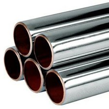 Wednesbury 15mm Width Chrome Plated Copper Pipe 50mm to 600mm with Free Delivery