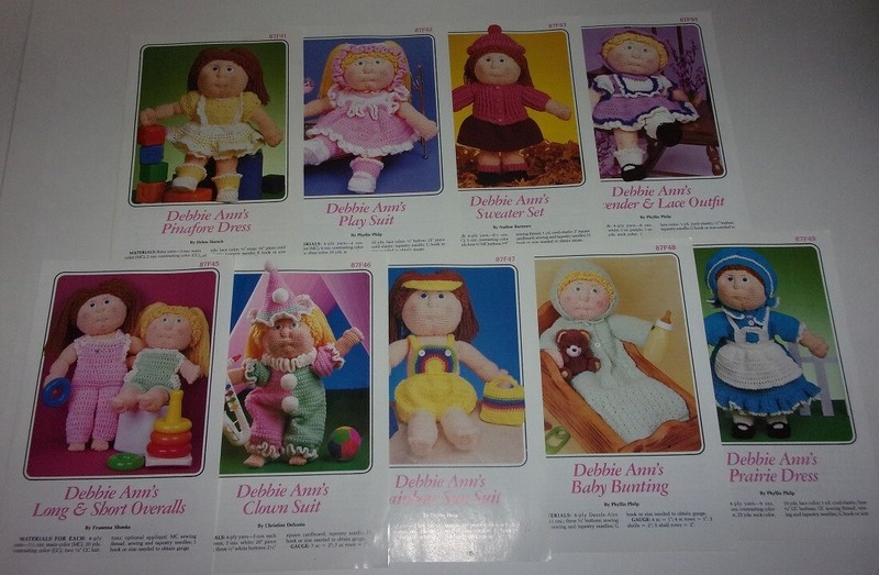 9 Annie's Debbie Ann Crochet Doll Clothes Patterns
