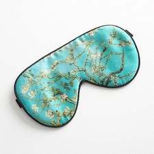 Tim Tina Silk Sleep Mask for Women Men 1 Count Pack of 1 , Green Flower