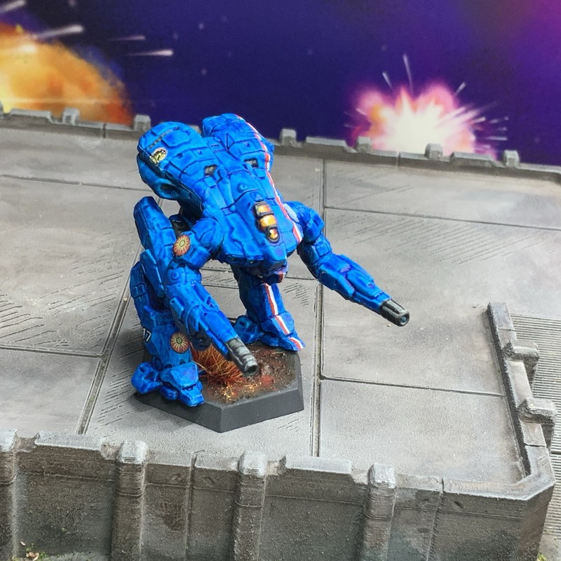 BATTLETECH Falconer Davion Guard Federated Suns painted mech plastic CGL