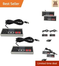2 Pack Retro Game Controllers for Nintendo Mini NES with 10FT Extension Cables