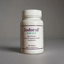 Optimox Iodoral 12.5 mg – 180 Tablets Iodine Supplements for Thyroid Support 