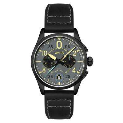 AVI-8 Spitfire Lock Stainless Steel 42mm Japanese Quartz Wristwatch AV-4089-08