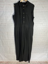 Women  s Next Black Jumpsuit Size 18 Wide Leg Sleeveless New With Tags