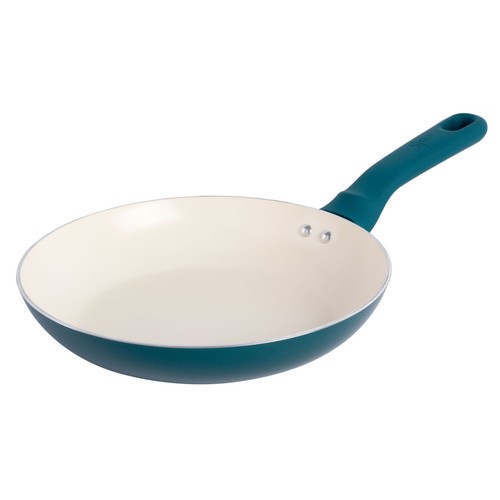 Juego de utensilios de cocina Spice By Tia Mowry de 10 piezas de cerámica antiadherente de aluminio en verde azulado - Imagen 5 de 8