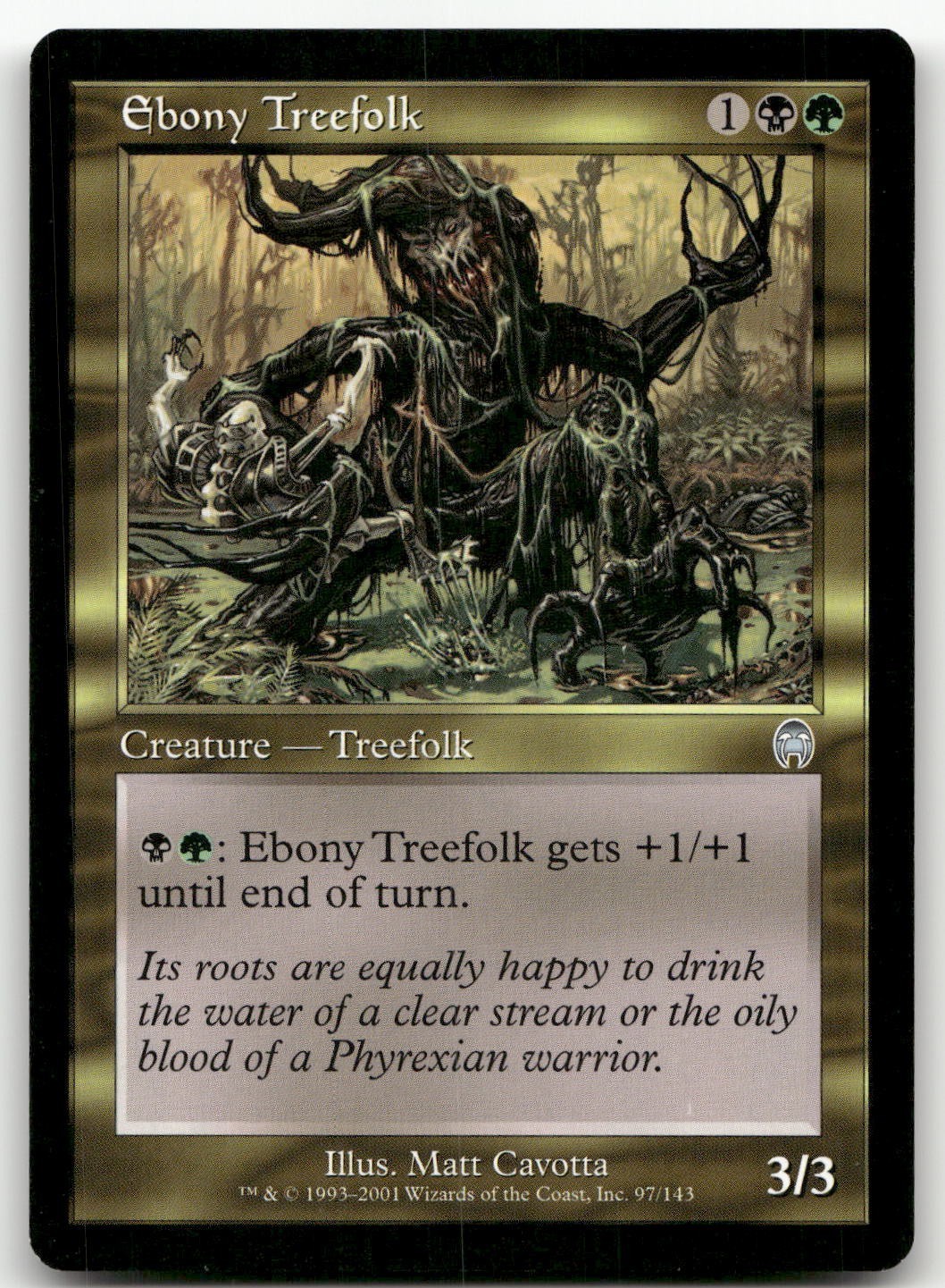 Ebony Treefolk #97 (NM) Apocalypse APC Magic MTG