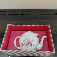 Royal Crown Derby 'Derby Posies' small teapot, boxed, 1973