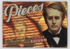 2021 Super Products Pieces of the Past Orange Thomas Edison #121 7ov