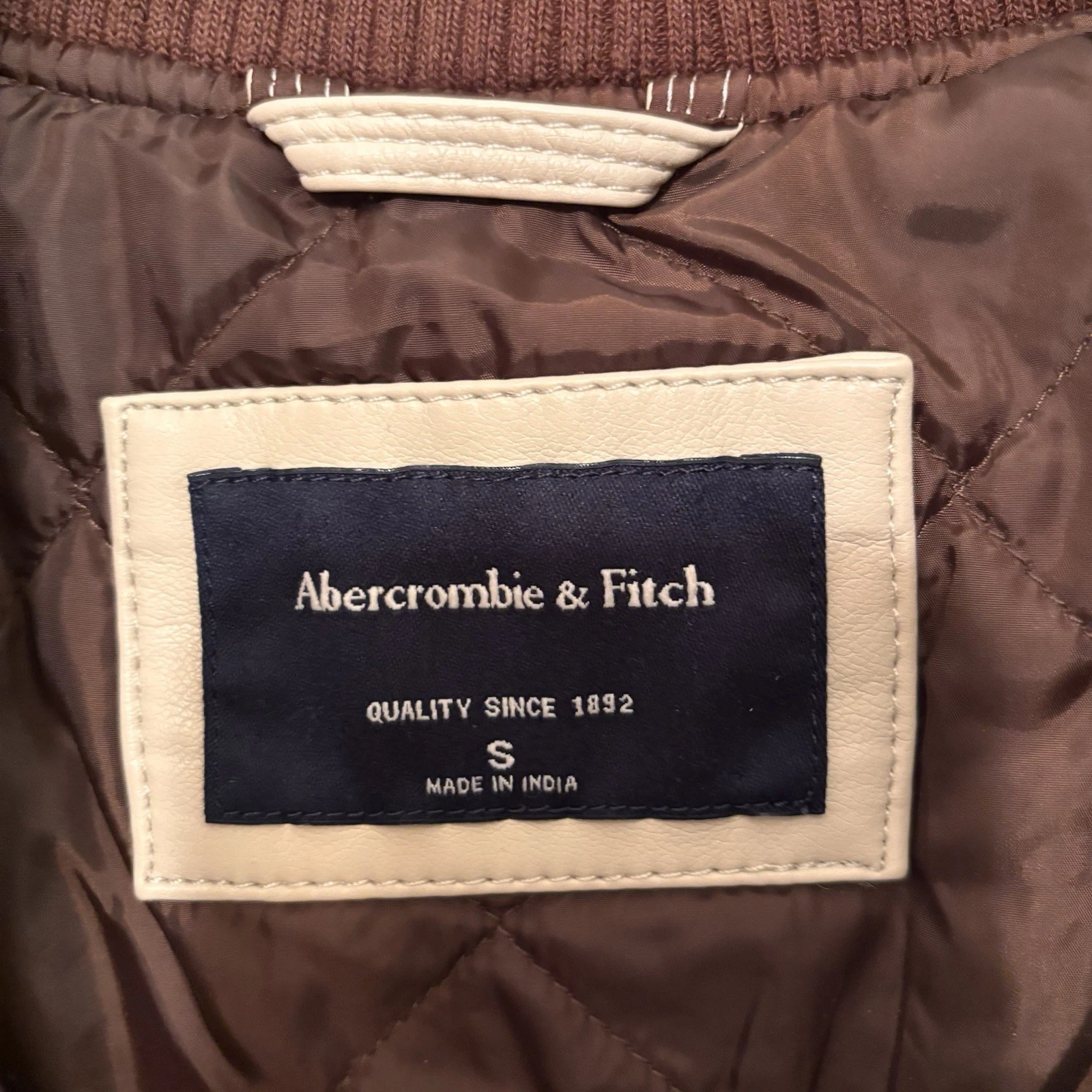 Abercrombie & Fitch Varsity Jacket Brown Brooklyn New York Letterman Style Men S image 7