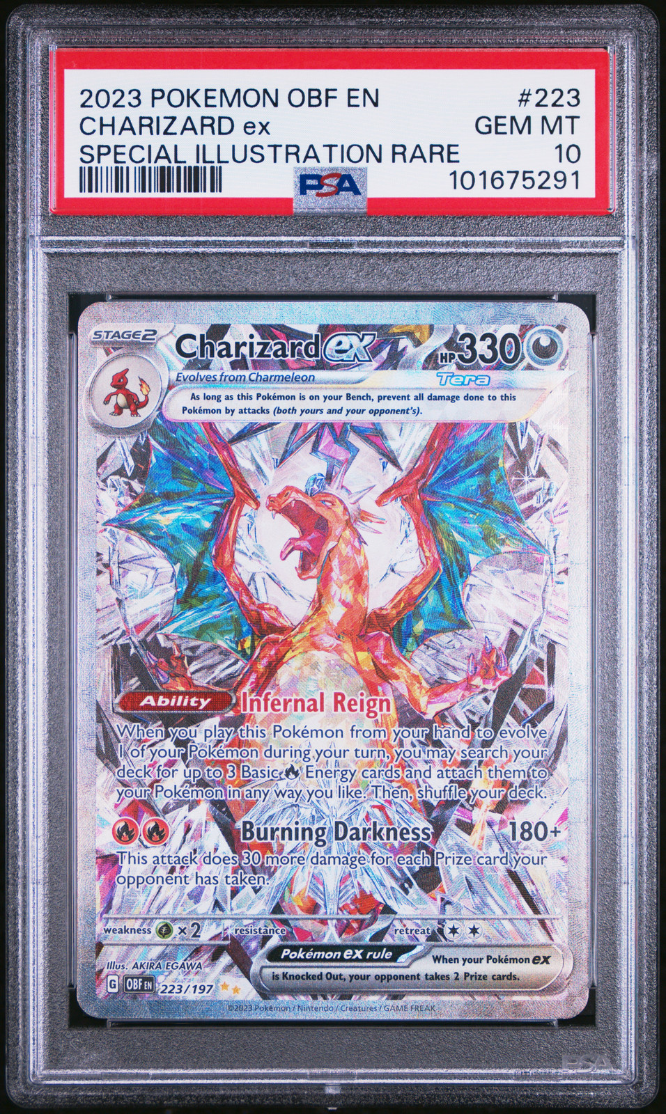 2023年 CHARIZARD ex SPECIAL ART RARE 2023 POKEMON OBF EN-OBSIDIAN FLAMES #223 CHARIZARD EX PSA 10 | eBay UK