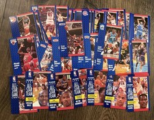 1991 Fleer NBA Basketball Cards Lot – Jordan, Barkley, Ewing, Miller  (46 Cards)