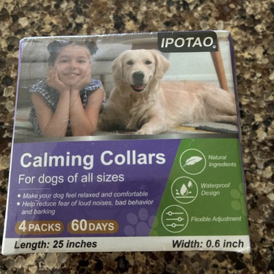 Pet Care Calming Collar for Dogs 4 Count, New Sealed