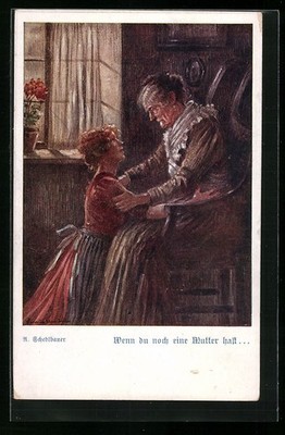Ansichtskarte Deutscher Schulverein Nr. 1163: Wenn du noch eine Mutter hast 