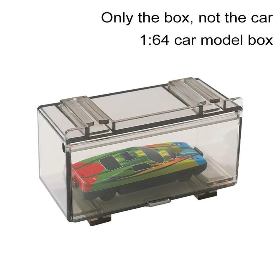 4Pcs/Set 1:64 Car Model Toy Storage Box Model Dustproof Case Acrylic Display n - Image 3 of 4