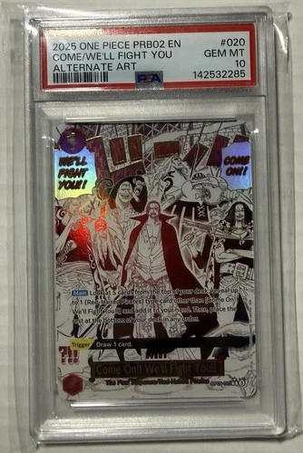 Come On!! We'll Fight You!! (Alternate Art) OP09-020 PRB 02 PSA 10