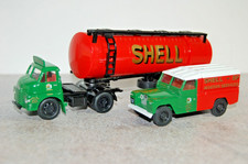 CORGI 31005 BEDFORD S TYPE TANKER & LAND ROVER SET - SHELL