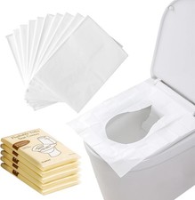 50PCS Toilet Seat Covers Disposable Flushable Travel Essentials for Public