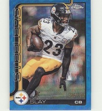 2025 Topps Chrome #259 Darius Slay Blue Wave Refractor #/150