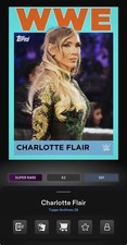 DIGITAL TOPPS WWE SLAM Charlotte Flair ARCHIVES 26 SUPER RARE 1964 AQUA Read