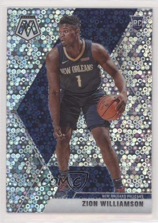 2019-20 Panini Mosaic Rookies Fast Break Silver Prizm Zion Williamson #209 0ls