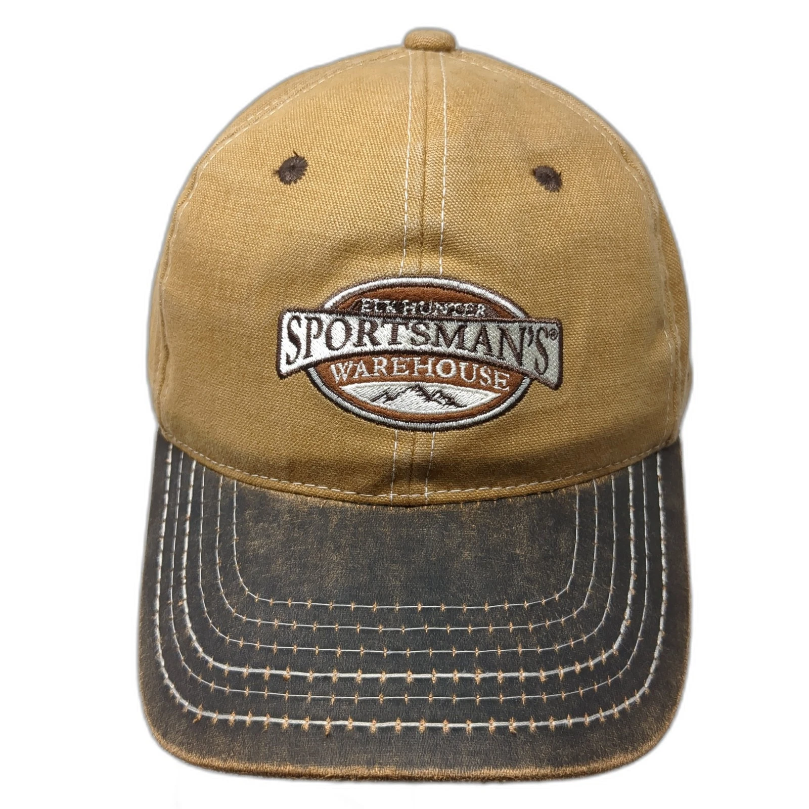 Elk Hunter Sportsman's Warehouse Strapback Hat Brown One Size Outdoor Cap