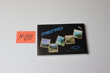 1999 Chevrolet Geo Metro Owners Manual Oem Factory Guide Book