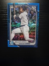 2024 Bowman Chrome Spencer Jones BLUE SHIMMER REFRACTOR  /150 #BCP32 COLOR MATCH