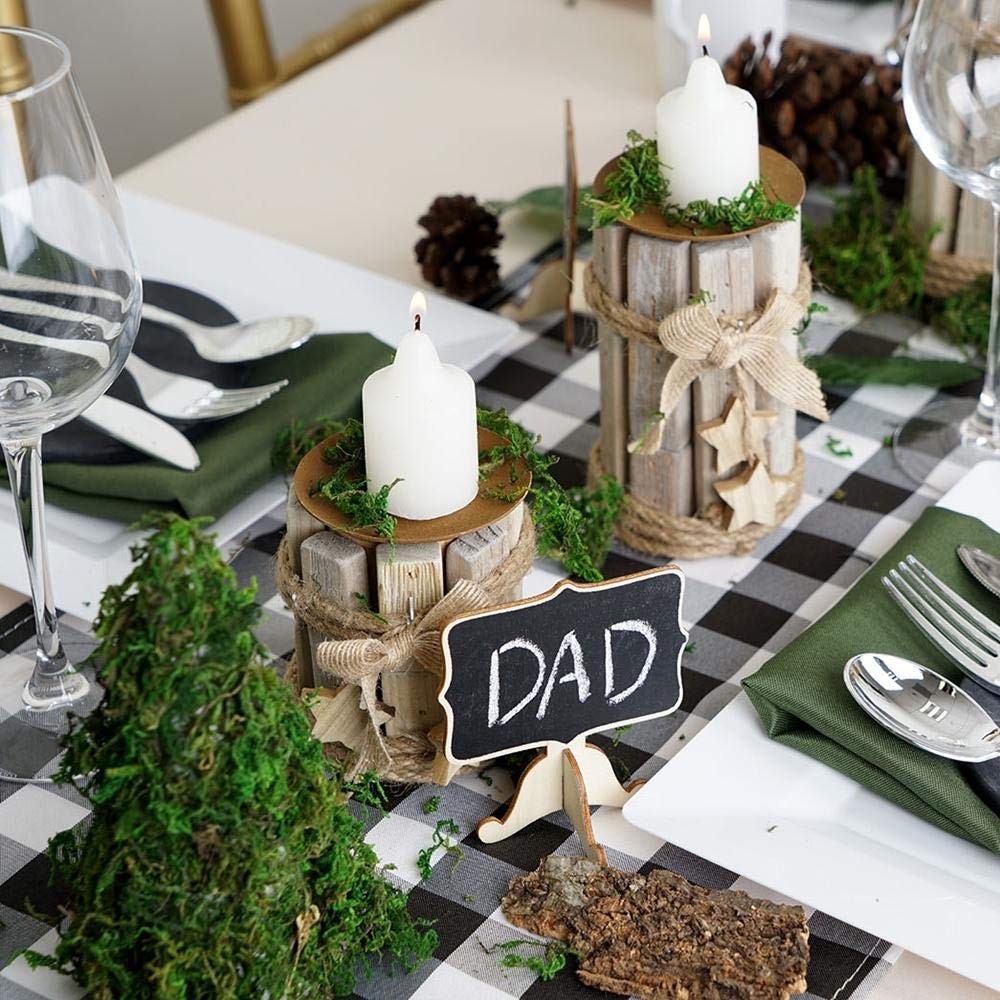 BYHER Artificial Moss Fake Green Grass for Centerpieces Home Kitchen Garden