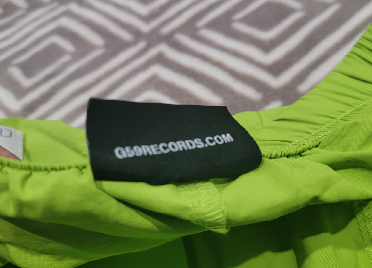 G59 Grey Five Nine Records Shorts Size Men Size Medium Green Nylon Suicideboys