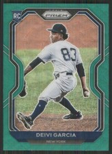 2021 Panini Prizm Prizms Green Wave #6 Deivi Garcia New York Yankees TW1353