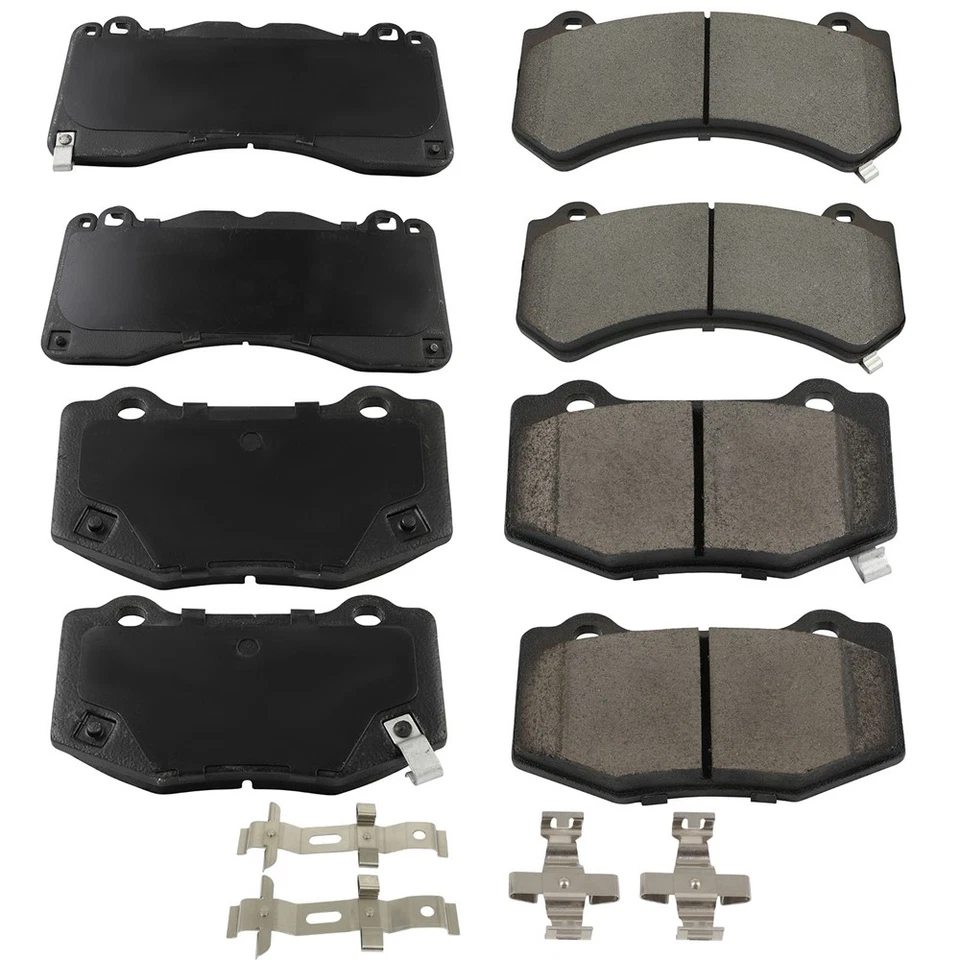 For 2015-2016 Chevrolet Corvette Z06 Front Rear Ceramic Brake Pads Kit 8pcs - Image 2 of 4