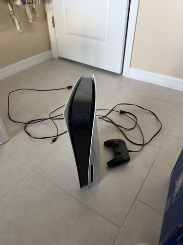 Sony PlayStation 5 Konsole Weiß/Schwarz WLAN mit DualSense, Kabeln & Box - Bild 2 von 6