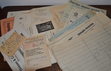 30 x Alte Rechnung Quittung Dokumente ab 1909...