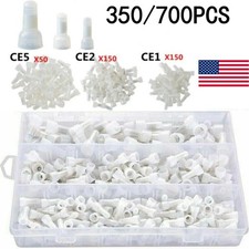 700PCS Closed End Crimp Cap Copper Core Nylon Wire Connectors Terminals 22-10AWG