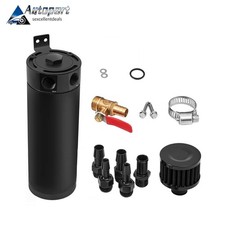 Reservoir Baffled Tank With Breather Filter Universal Aluminum Oil Catch Can Kit