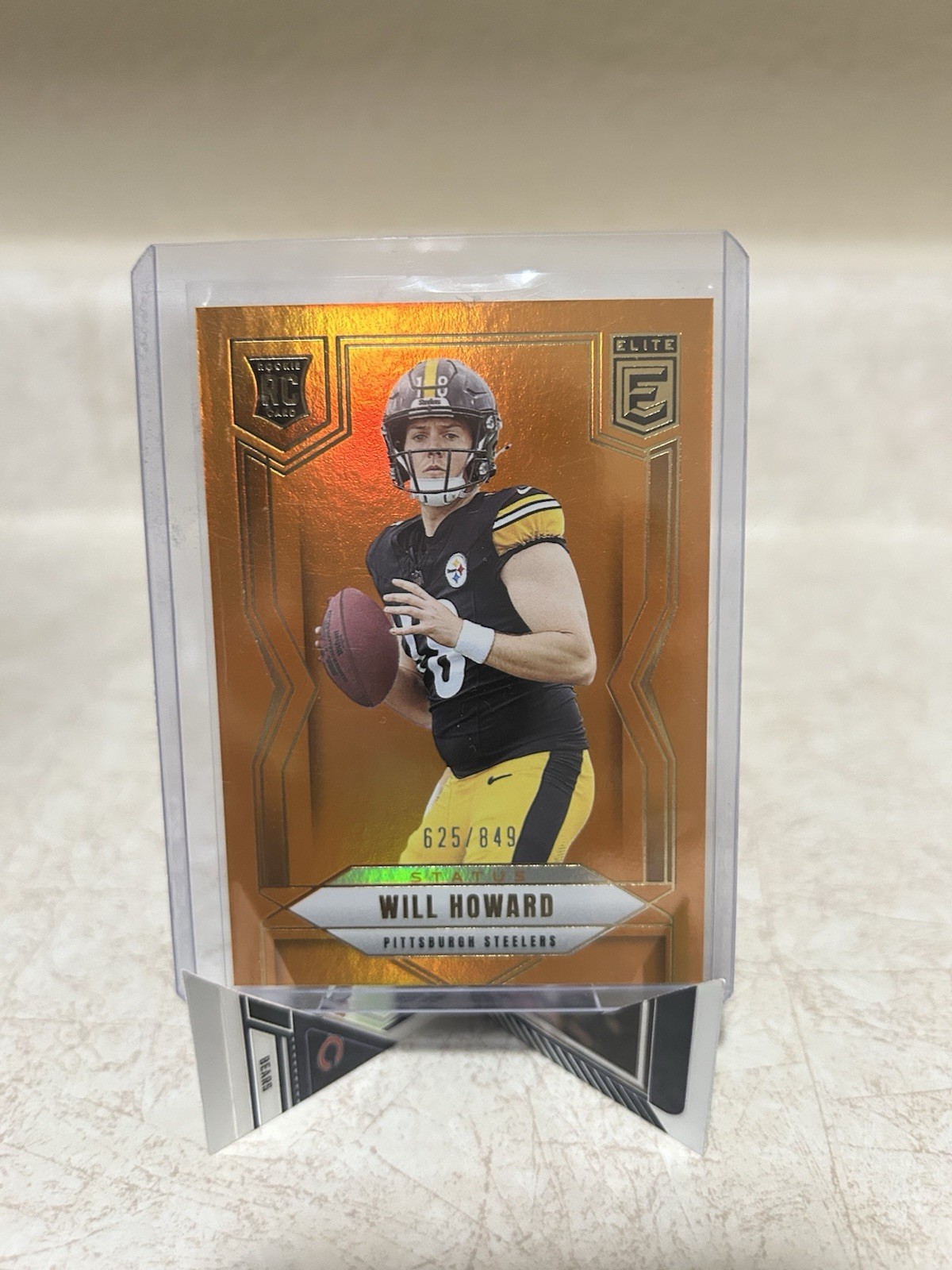 2025 Panini Donruss Elite - Rookies Will Howard #150 Status Metallic Orange /849