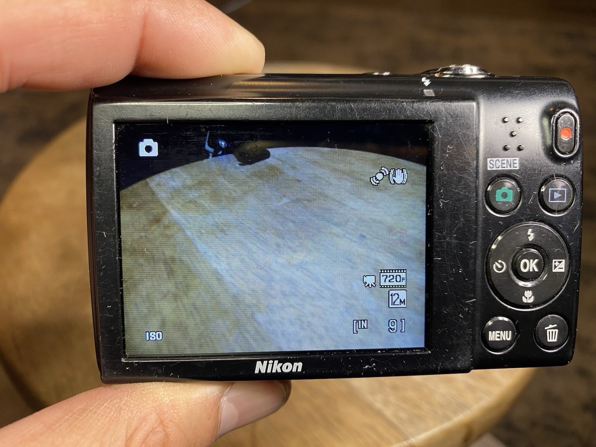 Nikon COOLPIX S5100 Black 12.2MP 5x Compact Digital Camera TESTED