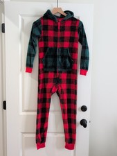 Kids Fleece Plaid Overall