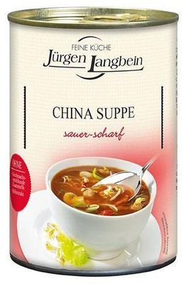 Jürgen Langbein China Suppe, 400 ml, sauer scharf, glutenfrei, tafelfertig
