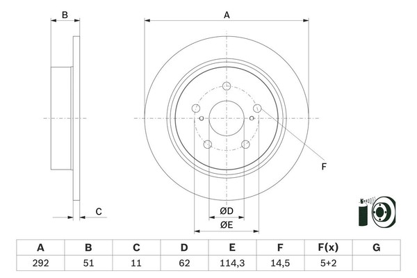 Bremsscheibe Hinterachse FüR Toyota C-HR VAN-image