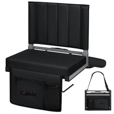 Stadium Seat for Bleachers with Back Support Foldable Bleacher Chair with Lar...