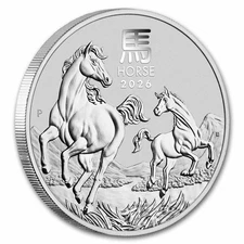 2026 Australia 1 oz Silver Lunar Horse BU (Series III)