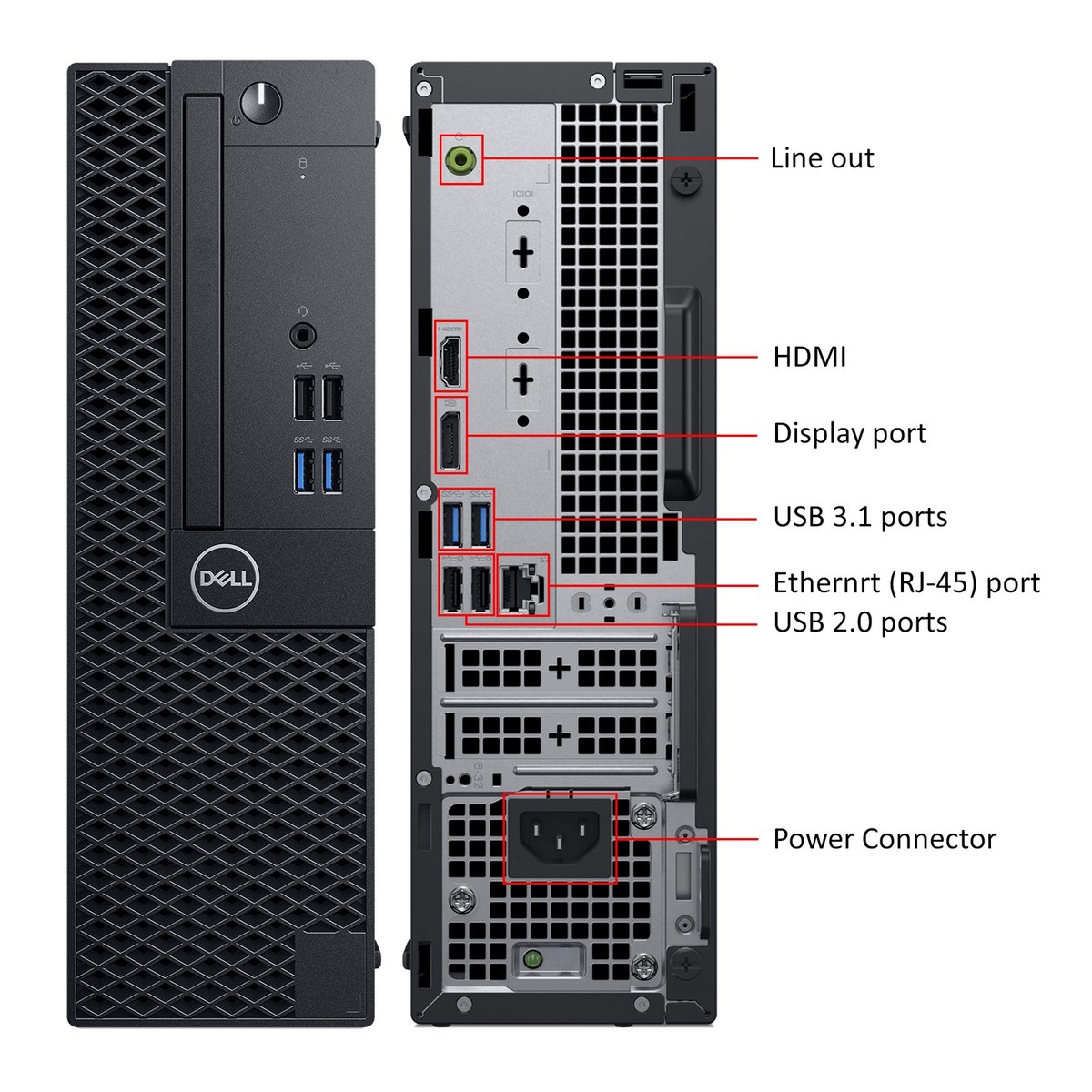 Dell OptiPlex 3060 SFF Intel i5 8th Gen. 32GB RAM 2TB SSD Windows