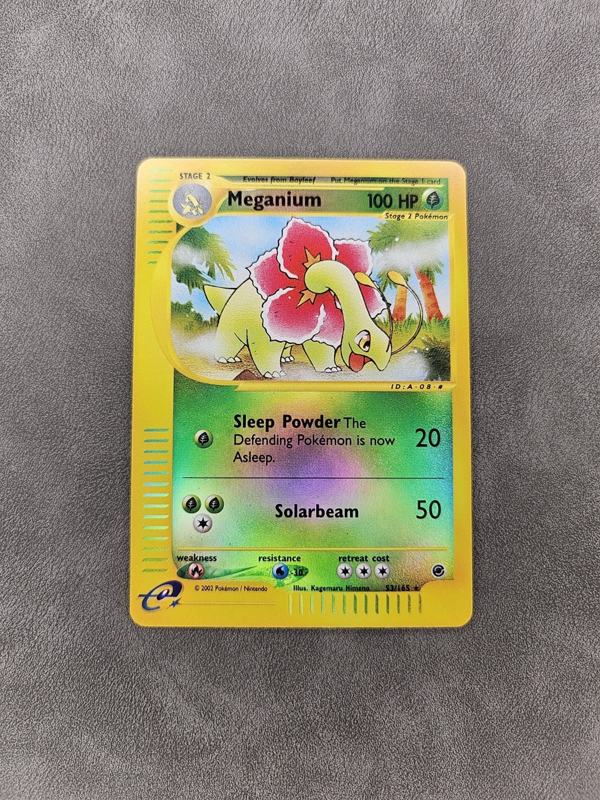 Pokémon TCG Meganium 53/165 Reverse Holo Rare Expedition Base Set - NM